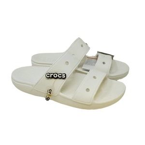 NEW Crocs 8 Classic Sandal White Charm Slide 2 Strap Comfort Waterproof Beach